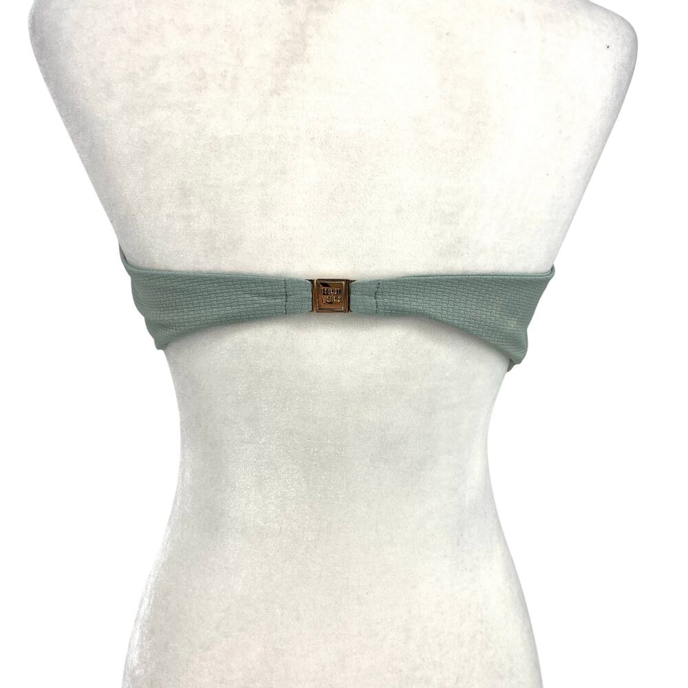 Marysia Swim Women's M Green Antibes Bandeau Bikini Scalloped Strapless NWOT - Picture 4 of 9